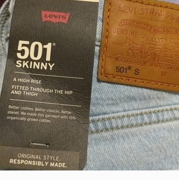 NWT Levi 501 Skinny - Picture 5 of 5